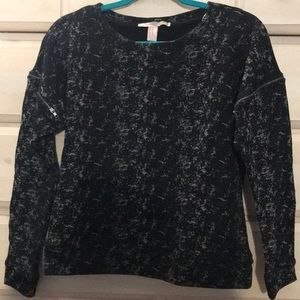 Black/Gray Zippered Sweater